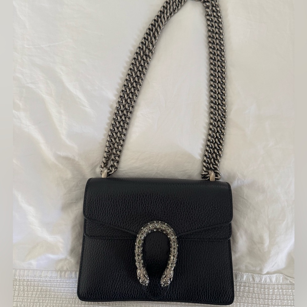 GUCCI black Dionysus shoulder Bag Black